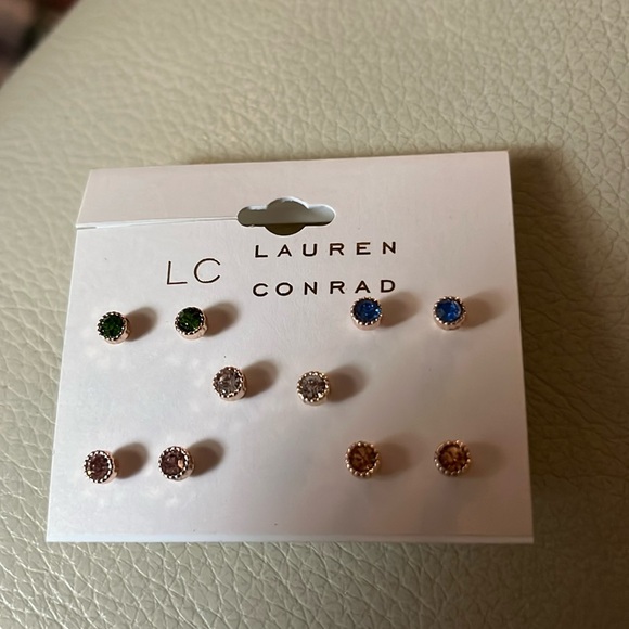 Lauren Conrad delicate studs. 5 pair. New. Rose gold! - Picture 2 of 4